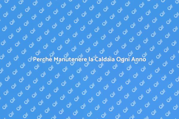 Manutenzione Caldaia: Perché È Fondamentale