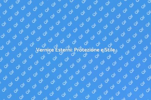 Vernice Pareti Esterni: Scelta Ideale