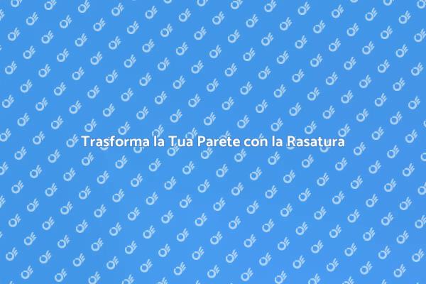 Rasatura Professionale per Pareti Ampie