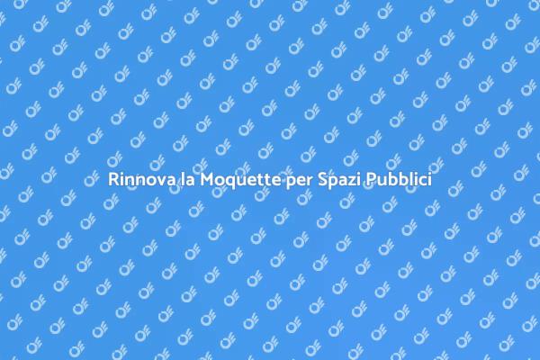 Moquette Nuova per Ambienti Pubblici