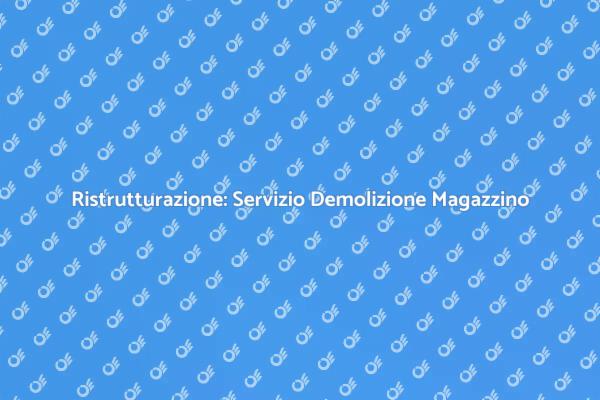 Rinnova la tua proprietà con la demolizione