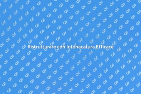 Intonacatura Pareti Interne Essenziale