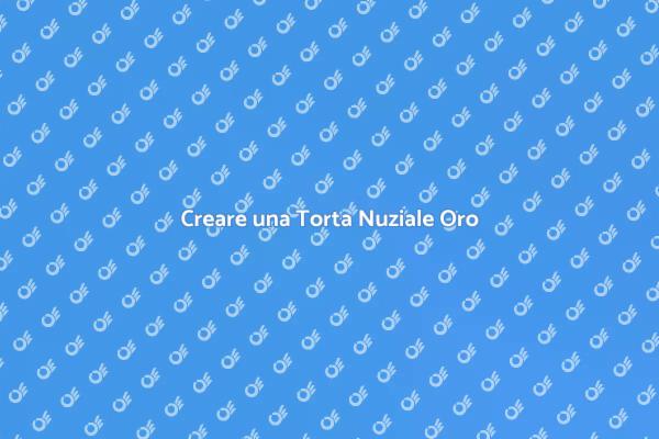 Torta Nuziale: Decorazioni Oro