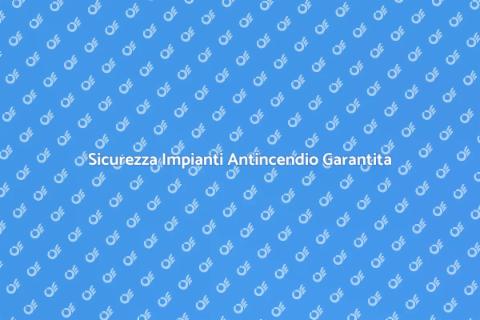 Valutazione Rischi Impianti Antincendio