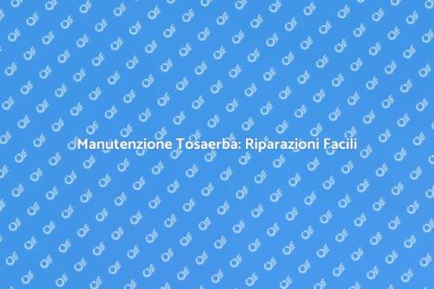 Riparazione Tosaerba: Guida Completa