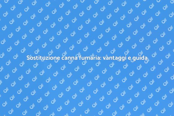 Come sostituire una canna fumaria