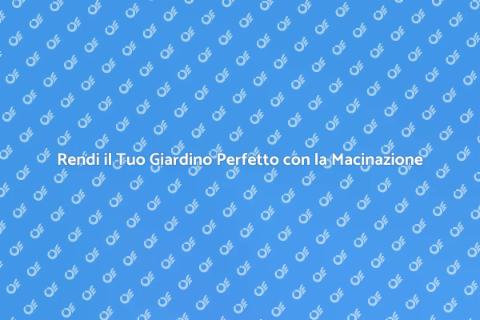 Macinazione Ceppi per Giardini Curati