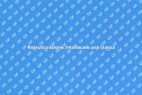 Trasforma la Tua Casa con l'Intonacatura
