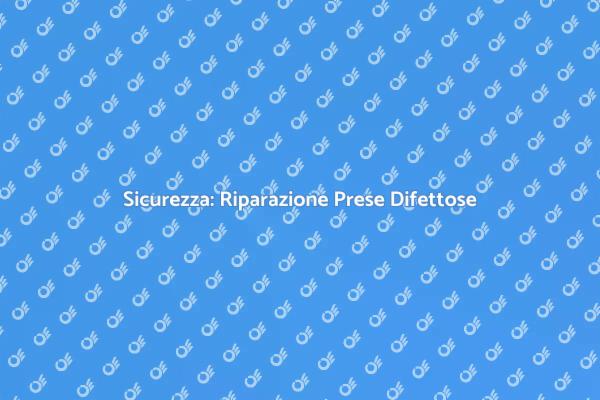Prese Elettriche: Riparazione Necessaria
