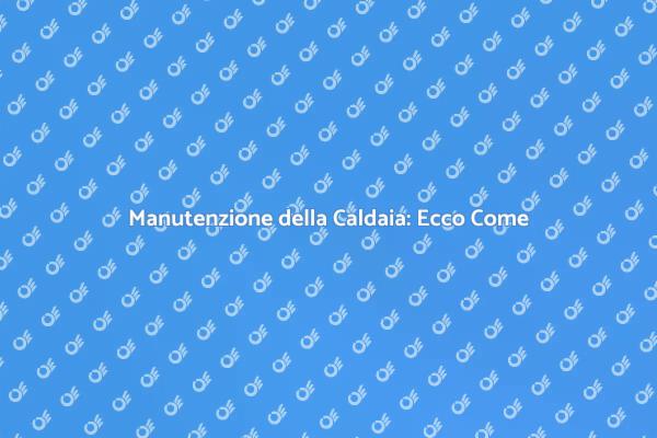 Guida alla Manutenzione della Caldaia