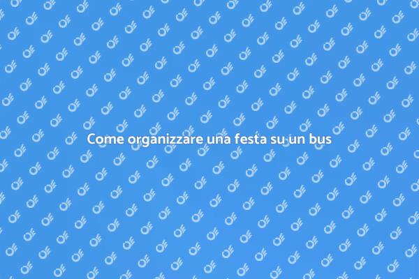 Festeggia in grande stile su un bus