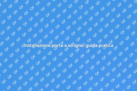 Porta a scrigno: eleganza e spazio