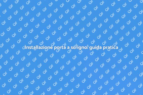 Eleganza e spazio con porte a scrigno