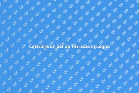 Set da Tavolo e Sedie per Terrazzo