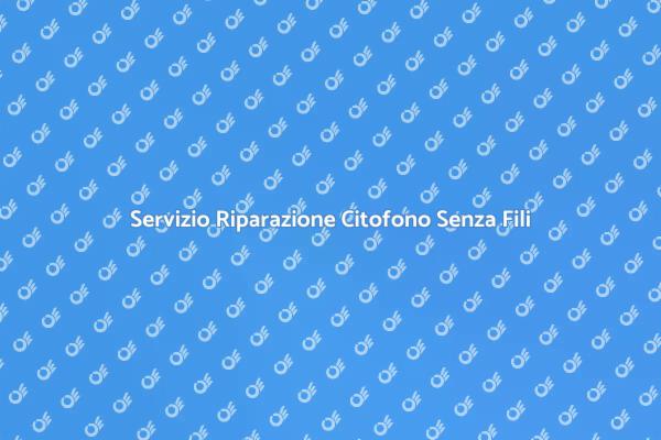 Ripara il Tuo Citofono Wireless Oggi!