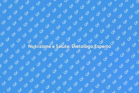 Dietologo Professionista per il Benessere