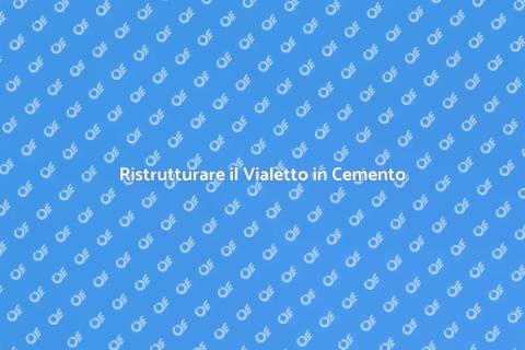 Vialetto in Cemento: Ristrutturazione Facile