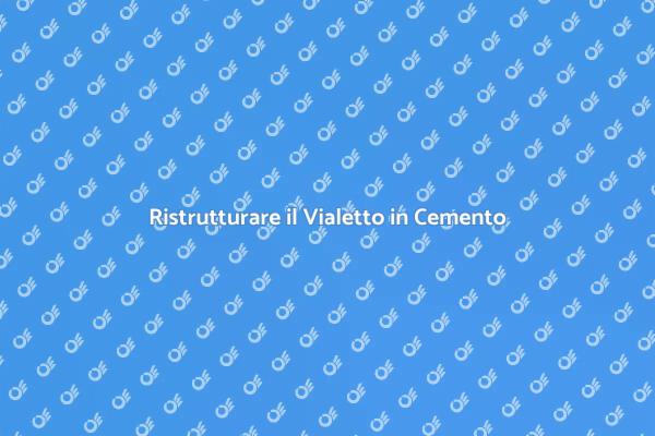 Aggiusta il Vialetto in Cemento Oggi