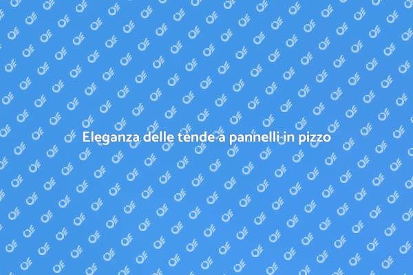 Tende a pannelli: stile e eleganza