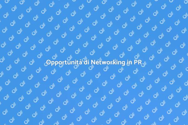 Unisciti al Networking in PR oggi!
