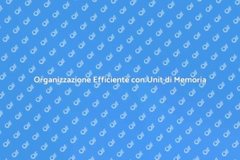Unità di Memoria: Organizza la Tua Casa