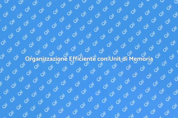Potenzia la Tua Casa con Unit di Memoria