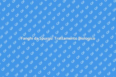 Trattamento Biologico Fanghi Fossa
