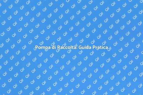 Pompa di Raccolta: Essenziale per Casa