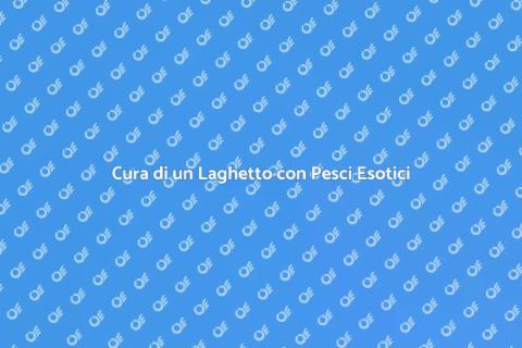 Manutenzione Laghetto con Pesci Esotici