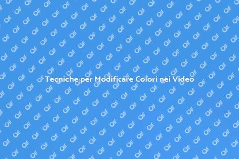 Modifica Temperatura Colore nei Video
