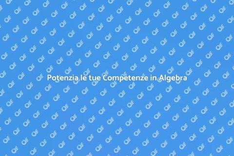 Lezioni Private di Algebra Efficaci
