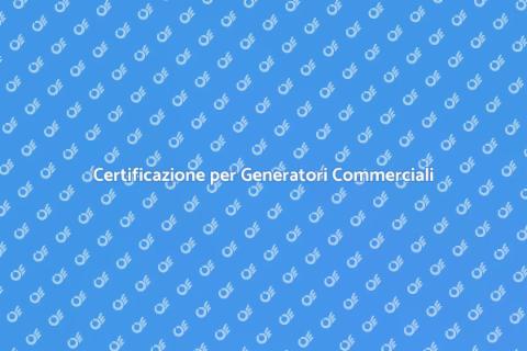Certificazione Energetica Generatori