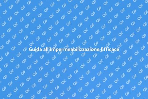 Impermeabilizzare Aree Tecniche
