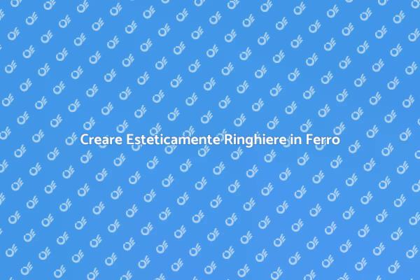 Realizza Ringhiere in Ferro Eleganti
