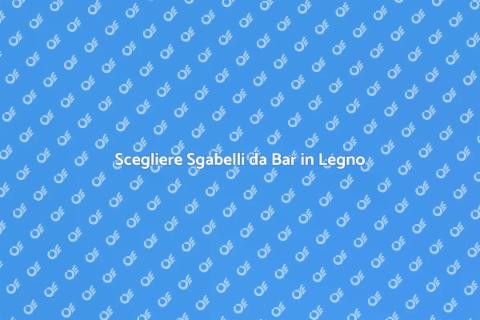 Sgabelli da Bar in Legno: Design Unico