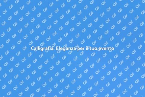 Assumere un calligrafo per eventi