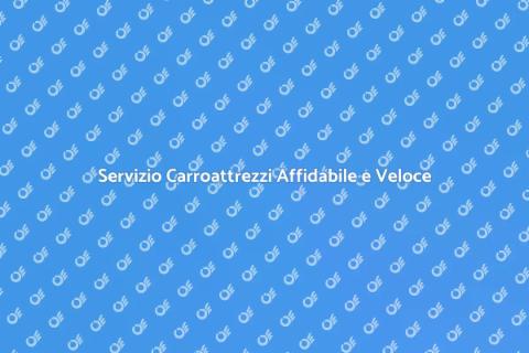 Carroattrezzi per Veicoli Immobilizzati