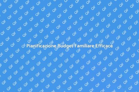 Consulenza per Gestione Budget Familiare