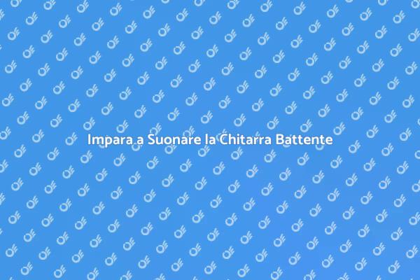 Chitarra Battente: Inizia il Tuo Viaggio