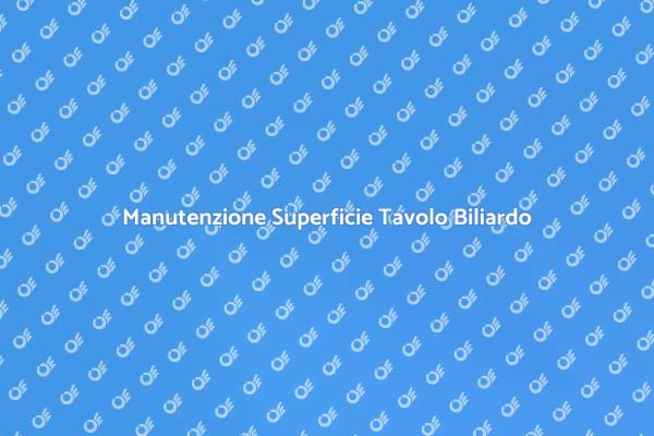 Tecniche di Riparazione Biliardo