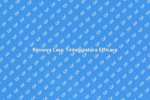 Tinteggiatura: Rinnova Casa con Colori