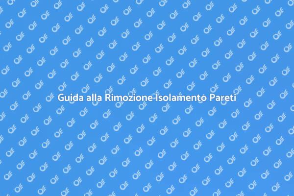 Ristrutturazione: Isolamento Pareti Casa