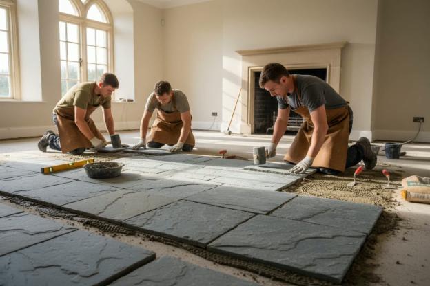 Installare un pavimento in pietra