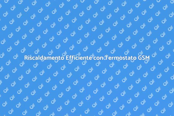 Termostato GSM: Comfort e Innovazione