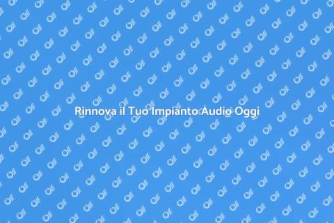 Riparazione Impianto Audio Professionale