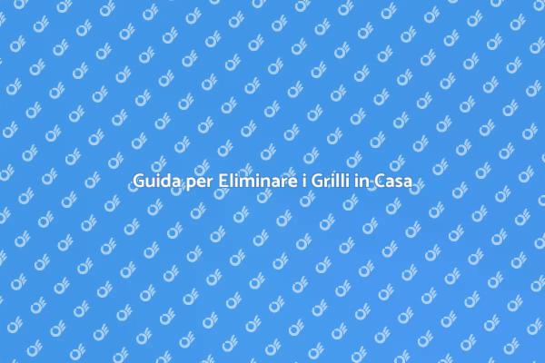 Come Liberarsi dei Grilli in Casa