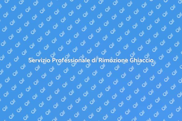 Ghiaccio? Ecco il nostro servizio di rimozione!