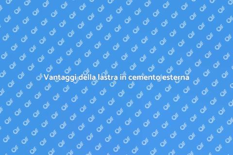 Installare lastra esterna in cemento