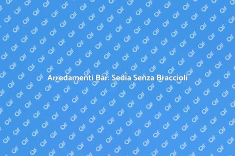 Sedia Senza Braccioli per Arredamenti