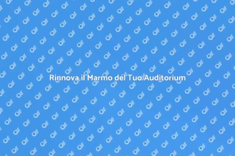 Lucidare Marmo di un Auditorium